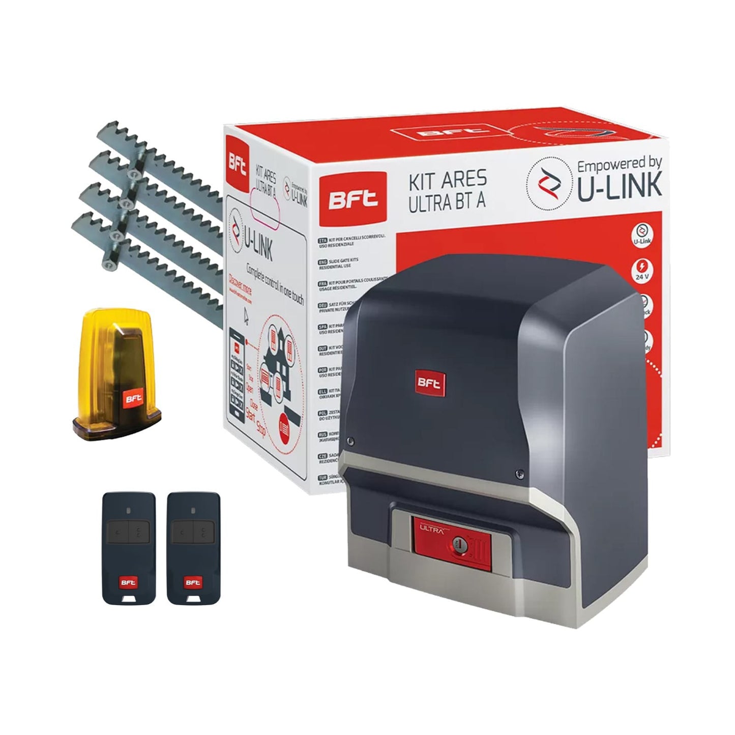 BFT ARES ULTRA BT A1000 Kit de automatizare pentru poartă culisantă, până la 1000 kg