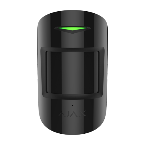 Detector combinat PIR + geam spart, wireless, negru - AJAX CombiProtect