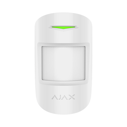 Detector de miscare in dubla tehnologie PIR+MW, alb - AJAX MotionProtectPlus