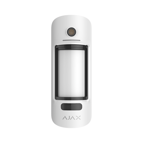 Detector de miscare PIR MotionCam Outdoor (PhOD), anti-masking si imunitate animale, wireless, alb - AJAX MotionCamOutdoor