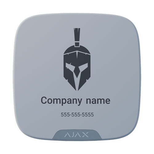 Placa personalizare logo pentru sirena de exterior StreetSirenLogo, 1 buc. - AJAX BrandPlate