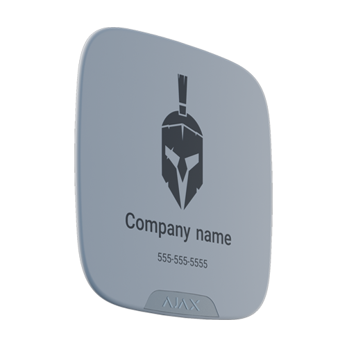 Placa personalizare logo pentru sirena de exterior StreetSirenLogo, 1 buc. - AJAX BrandPlate